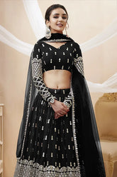 Black Bridal Lehenga Choli